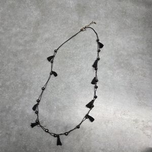 Elegant Black Tassel Necklace